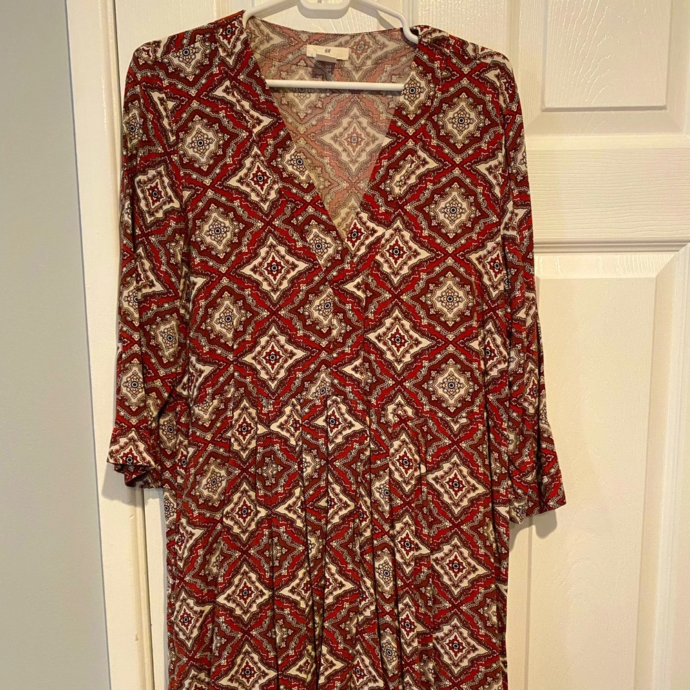 H&M L.O.G.G Paisley Boho Dress